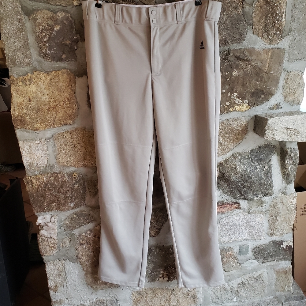 Adidas Climalite Men's XL Gray Performance Baseball Softball Polyester Pants